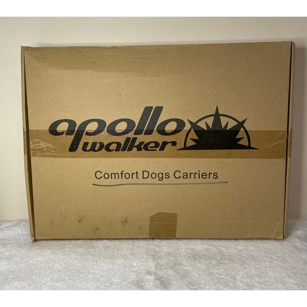 Apollo Walker Pet Carrier Backpack Gray Mesh Breathable Dog Cat Travel Bag NEW
